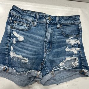 American Eagle next level stretch ripped shorts